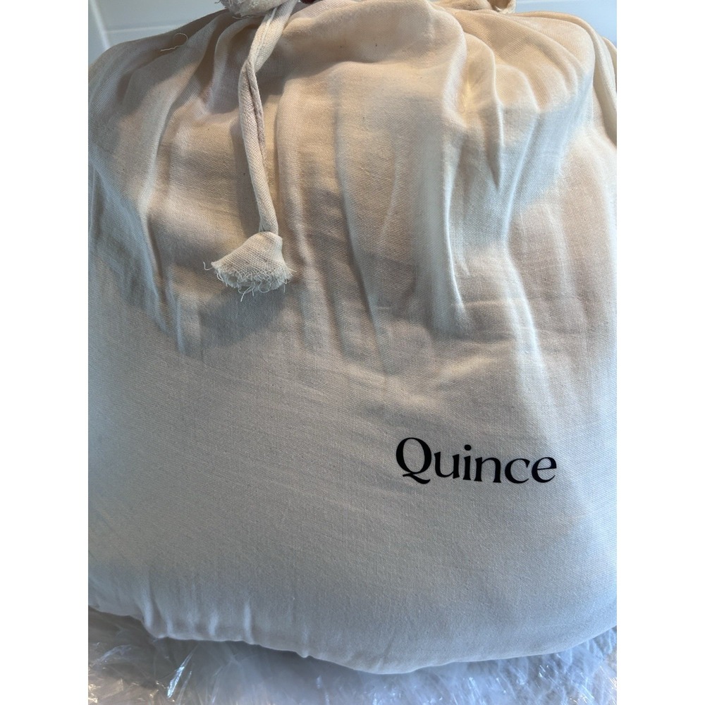 NWT QUINCE ORGANIC AIRY GAUZE DUVET COVER ONLY COTTON FULL QUEEN UNDYED